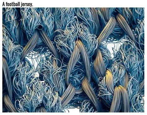 Football jersey Electron Microscope Images, Scanning Electron Microscope, Magazine Web Design, Scanning Electron Micrograph, Microscopic Photography, Micro Photography, Microscopic Images, Electron Microscope, Microscopes