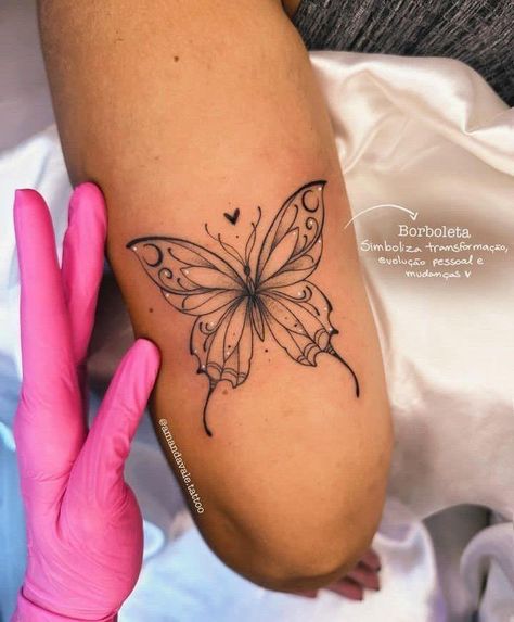 Gender Tattoo, Free Butterfly Tattoo, A Butterfly Tattoo, Ankle Tattoo Ideas, Butterfly Tattoos On Arm, Butterfly Tattoo Meaning, Petite Tattoos, Tattoo Care, Pretty Tattoos For Women