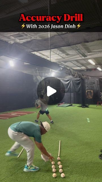 Luis Arias on Instagram: "⚡️Accuracy Drill W/ 2026 Jason Dinh⚡️  How many times did we hit the red ring?   Primeperformancehtx.com  #accuracy #baseball #baseball⚾️ #dailyroutines #redring #drills #baseballdrills #fyp #baseballboys #baseballlife⚾️ #baseballszn #baseballdads #baseballmom⚾️ #softballseason #infielddrills #throwing" Baseball Batting Drills, Baseball Fielding Drills, Baseball Throwing Drills, Baseball Drills At Home, Outfield Drills Baseball, Baseball Workouts, Shoulder Stretches, Baseball Drills, Softball Season