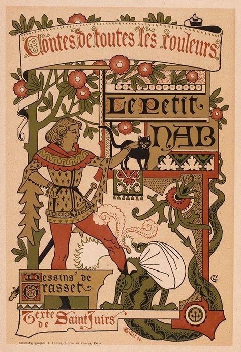 Eugène Grasset - Artvee Eugene Grasset, French Poster, Moving To Paris, Design Fields, Art Nouveau Design, Artist Life, Interesting Photos, Vintage Children's Books, Design Graphique