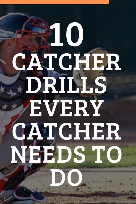 Softball Catcher Drills For Beginners, Catcher Drills Baseball, Coach Pitch Baseball Drills, Baseball Catcher Drills, Baseball Drills At Home, Outfield Drills For Softball, Baseball Catcher Quotes, Softball Drills At Home, Catchers Drills