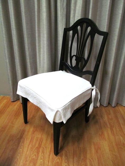 Dining Chair Seats - 5 Tips - Chameleon Style® White Dining Chair, Retro Office Chair, Chair Seat Covers, Dining Room Chair Slipcovers, Dining Chair Seat Covers, Antique Dining Chairs, Dining Room Chair Covers, Reupholster Chair, Dining Room Seating