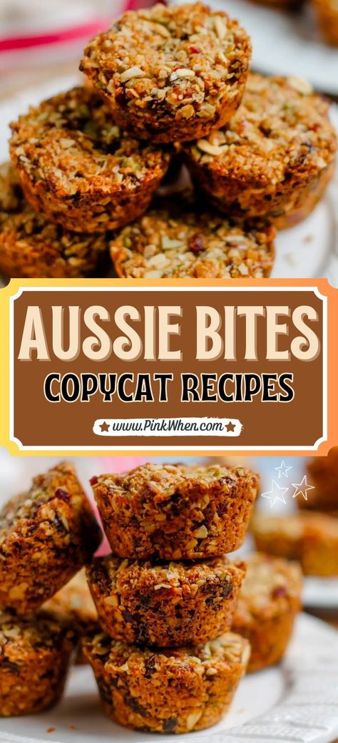 Aussie Bites Copycat Recipe Homemade Aussie Bites, Copycat Little Bites Muffins, Aussie Bites Recipe Costco, Aussie Bites Recipe, Bits And Bites Recipe, Aussie Bites, Wholesome Snacks, Healthier Options, Puffed Rice