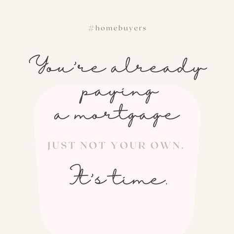 Note to Buyers: You're Already Paying a Mortgage—Just Not Yours! 🏡💸 If you're currently renting, it's time to consider the investment you're making every month. Did you know that by paying rent, you're essentially covering someone else's mortgage? It’s time to stop renting and start building your own wealth through homeownership! Owning a home is more than just having a roof over your head; it’s about creating a space that reflects your lifestyle and aspirations. Imagine waking up every day i... Loan Officer Post Ideas, Mortgage Broker Quotes, Mortgage Loan Officer Quotes, Mortgage Loan Officer Social Media, Loan Officer Social Media Posts, Mortgage Loan Officer Marketing, Realtor Career, Realtor Aesthetic, Realtor Quotes