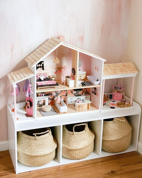 Maileg Doll House, Ikea Dollhouse, Girls Playroom, Doll House Plans, Spooky Treats, Nursery Room Inspiration, Dolls House Interiors, Barbie House, Big Girl Rooms