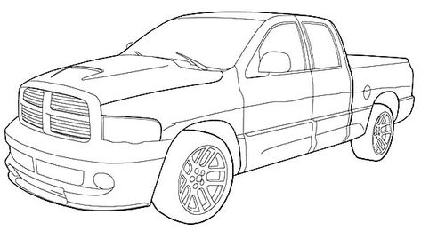 Dodge Car Ram SRT 10 Coloring Pages : Coloring Sky Car Coloring Pages Free Printable, Dodge Ram Accessories, Truck Drawings, Dodge Car, Car Coloring Pages, Cars Coloring, New Dodge, 10 Logo, Truck Coloring Pages