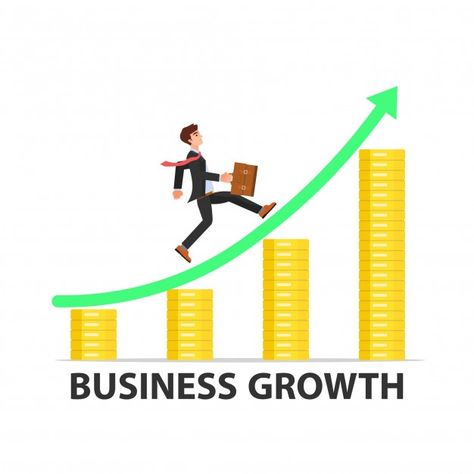 Businessman growth illustration | Premium Vector #Freepik #vector #sale #man #marketing #graph Sales Graph, Growth Illustration, Advertisement Layout, Blue White Background, Happy Fathers Day Greetings, Illustration Story, Father's Day Greetings, Father's Day Greeting Cards, Man Vector