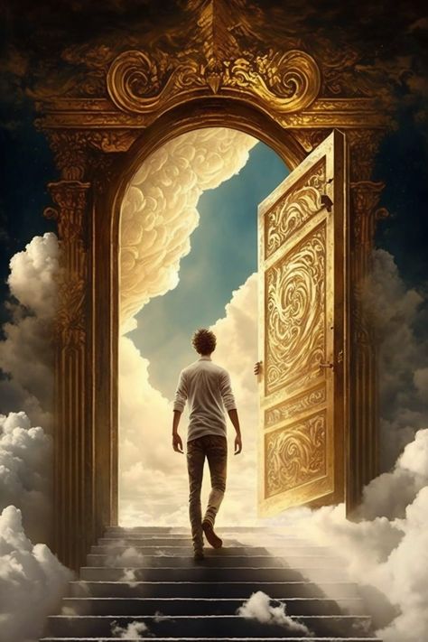 Heaven Images, Walking Up Stairs, Jesus Kingdom, Heaven Painting, Heaven Wallpaper, Heaven Is Real, Stairs To Heaven, The Kingdom Of Heaven, Heaven's Gate