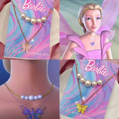 Barbie Jewerly, Disney Princess Jewelry, Teen Wallpaper, Barbie Fairytopia, Barbie Jewelry, Kids Toy Shop, Custom Barbie, Kids Jewellery, Barbie Cartoon