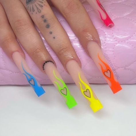 Pride Acrylic Nails, Pride Nails Acrylic, Sf Pride Parade, Acrylic Nails Short, Grow Long Nails, Pride Nails, Rainbow Nails Design, Rainbow Nail, Special Nails