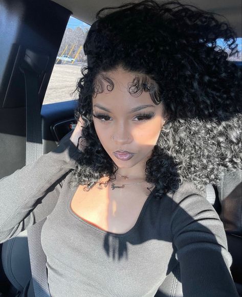 Jet Black Hair, Hairdos For Curly Hair, Black Curly Hair, Curly Girl Hairstyles, Baddie Hairstyles, Hair Black, Dream Hair, Curly Girl, Black Girls Hairstyles