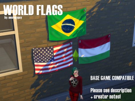 The Sims Resource - COUNTRY FLAGS - BASE GAME RECOLOR - PART 1 Sims 4 Male Clothes, Sims Stories, Sims 4 Clutter, Countries And Flags, The Sims 4 Packs, Sims 4 Cc Packs, Sims 4 Cc Furniture, Sims 4 Cas, Sims 4 Build