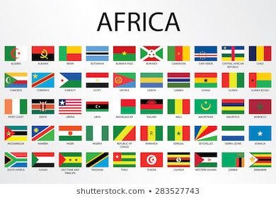 North America Flag, African Flags, Africa Continent, Africa Flag, Flags With Names, African Flag, All Flags, Country Names, Flag Country