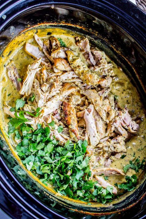 Super Healthy Meals Clean Eating, Slow Cooker Basil Chicken, Crockpot Curry, Chicken Basil, Kari Ayam, The Food Charlatan, Coconut Curry Sauce, Whole30 Dinners, Paleo Crockpot