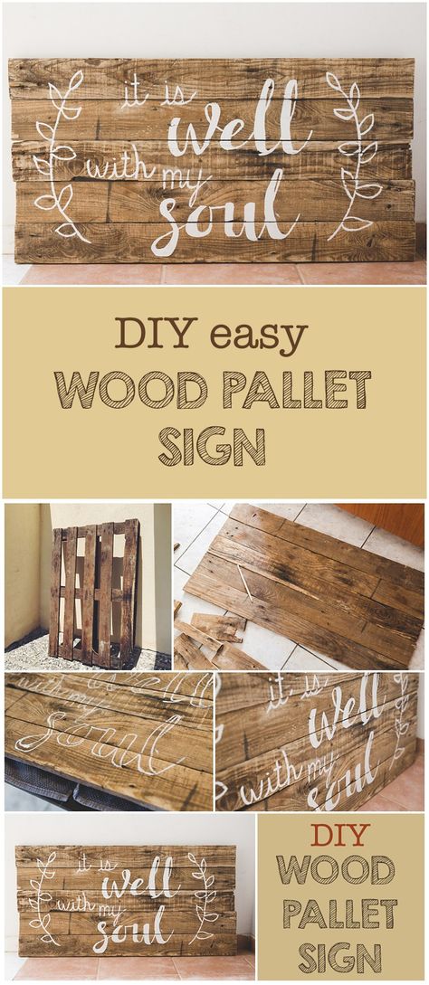 This DIY #woodpallet sign is super simple to make yet so trendy. DIY Wood Pallet Sign tutorial is available on sixcleversisters.com Diy Wood Pallet, Pallet Signs Diy, Trendy Diy, Wood Pallet Signs, Wooden Pallet Projects, Easy Wood, Diy Simple, Diy Wood Signs, Pallet Crafts