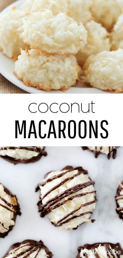 Macaroons Coconut, Macaroon Cookies Recipe, Coconut Macaroon Cookies, Coconut Macaroons Easy, Brownie Vegan, Coconut Cookies Recipes, Video Cooking, Coconut Macaroons Recipe, Winning Recipes