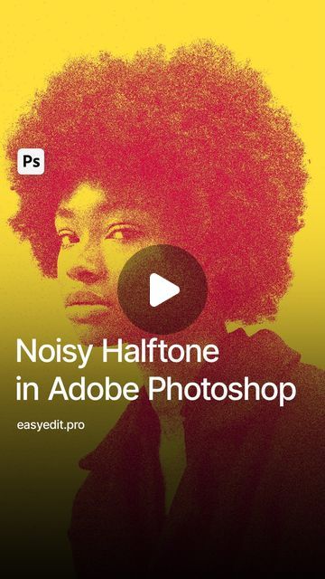 EasyEdit - Design Resources & Tutorials on Instagram: "Create this noisy halftone effect in Photoshop!
Follow @easyeditpro for more guides📎

#photoshop #photoshoptutorial #halftone" Halftone Photoshop, Poster Tutorial, Halftone Effect, Halftone Design, Halftone Dots, Retro Images, Affinity Designer, Photoshop Design, Photoshop Tutorial