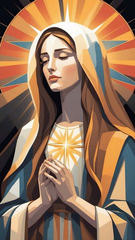 Mother Mary Drawing, Mother Mary Painting, St Mary Mother Of God, Mother Mary Wallpaper, Virgin Mary Painting, Mary The Mother Of Jesus, Colored Tiles, Jesus Art Drawing, Mother Mary Pictures