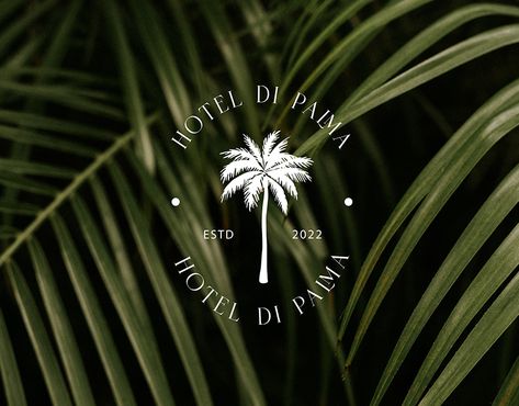 Palm Brand Identity Projects | Photos, videos, logos, illustrations and branding on Behance Tropical Luxury Aesthetic, Luxury Resort Logo, Luxury Resort Branding, Palm Tree Branding, Tropical Branding Design, Hawaiian Branding, Tulum Branding, Beach Club Branding, Palm Logo Design