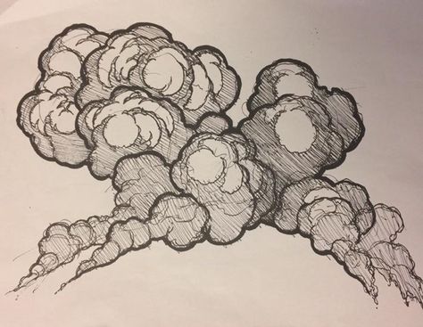 Jazno Explosion Drawing, Kartu Pokemon, Cloud Drawing, 캐릭터 드로잉, Drawing Practice, Sketch Drawing, Pen Art, Sketchbook Art Inspiration, Drawing Poses