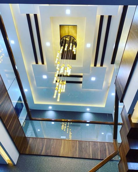 Duplex Hall Pop Design, Modern House Lighting, Stairs Tiles Design, Luxury Ceiling Design, Simple Ceiling Design, Pvc Ceiling Design, Elegant Kitchen Design, Pop Ceiling, Interior Design Videos