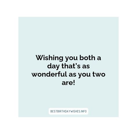 Having twins is a blessing. It is double the fun and double the love. Who doesn't love celebrating the birthday of two special people at once? This is... | # #BirthdayWishes Check more at https://www.ehindijokes.com/birthday-wishes-for-twins/ Twins Birthday Quotes, Birthday Wishes For Twins, Birthday Celebration Quotes, Having Twins, Birthday Sentiments, Birthday Wish, Birthday Captions, Birthday Dates, Twin Birthday