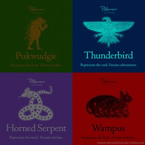 Ilvermorny Sorting Ceremony: Choose Your House - In Quizz Hufflepuff Things, Horned Serpent, Harry Potter Planner, House Quiz, Harry Potter Quizzes, Harry Potter Oc, Wizard School, Harry Potter Houses, Harry Potter Drawings