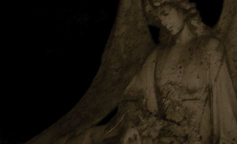 Orbiting, changing, aging. And still, the Cemetery Angel of the Ages has kept with her smile; her perfect stillness. Grave Banners Discord, Angel Gif Banner, Angel Gif Aesthetic, Divine Madness, Angel Stim Gif, Dark Angelcore, Rotting Corpse, Faerie Aesthetic Gif, Cemetery Angels Gothic