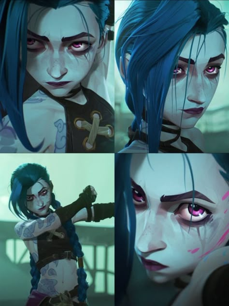 Jinx Arcane Reference, Jinx Fanart Arcane, Jinks Arcane, Jinx Core, Arcane Art Style, Arcane Style, Jinx Cosplay, Arcane Art, Anime Retro