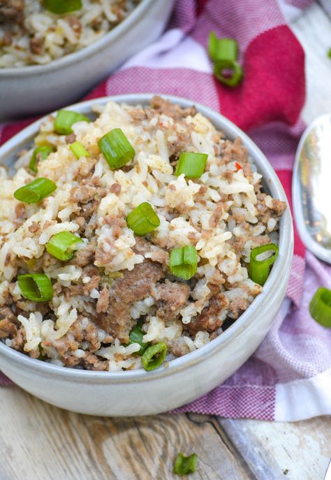 Jailhouse Rice, Sausage Rice Casserole, Casseroles Beef, Sausage And Rice Casserole, Sausage And Rice, Sausage Casserole Recipes, Sausage Rice, Meal Train Recipes, Random Recipes