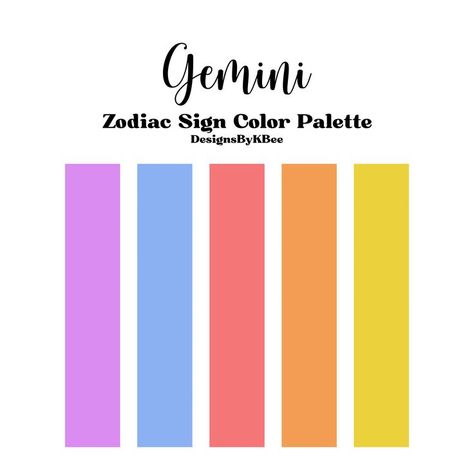 Zodiac Sign Colors Palette, Gemini Color, Zodiac Signs Colors, Gemini Zodiac Sign, Disney Princess Colors, Astrology Gemini, Hex Color Palette, Color Palette Challenge, Color Schemes Colour Palettes