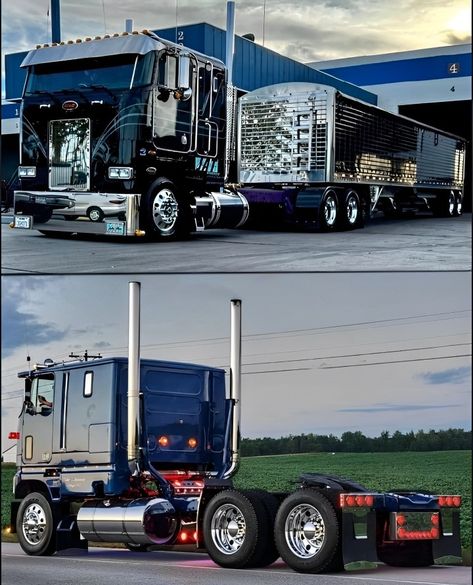 Cabover Semi Trucks, Truck Dispatcher, Freightliner Trucks, Built Ford Tough, Custom Big Rigs, Cab Over, Truck Paint, Show Trucks, Peterbilt Trucks