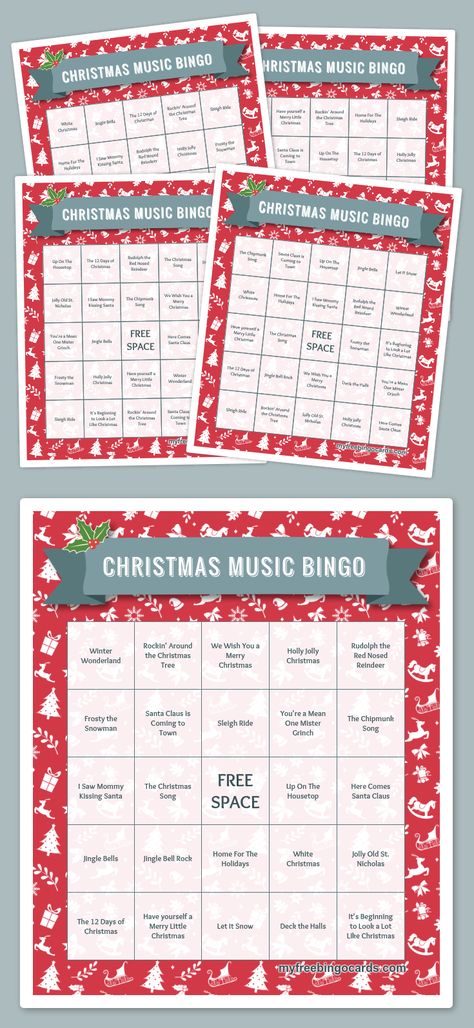 Christmas Music Bingo Hallmark Christmas Movie Bingo, Santa Bingo, Elf Movie Party, Christmas Movie Bingo, Elf Themed Christmas Party, Movie Bingo, Bingo Card Generator, Free Printable Bingo Cards, Holiday Bingo