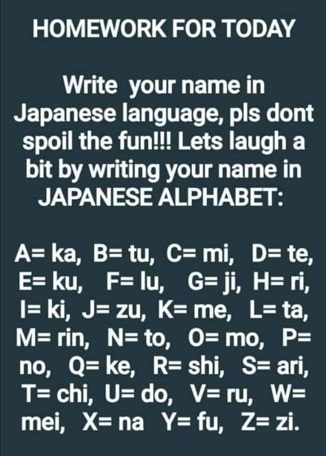 My Name In Japanese, Your Name In Japanese, Name In Japanese, Minecraft Meme, Dark Memes, Japanese Names, Fresh Memes, School Memes, Japanese Language