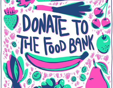 Food Bank Poster Design, Food Bank Poster, Food Bank Logo, Donations Poster, Bank Poster, Food Campaign, Rhode Island Food, Food Donations, Donor Recognition Wall