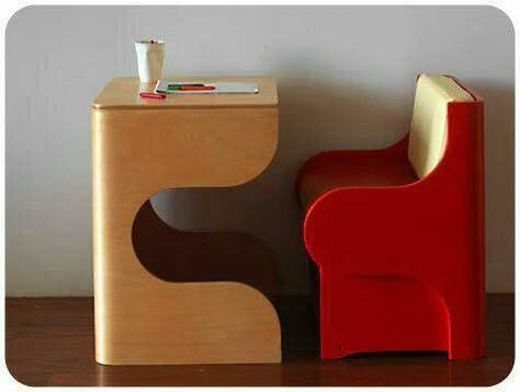 Expand Furniture, Cute Furniture, Desk And Chair, Desk And Chair Set, Creative Furniture, Space Saving Furniture, Vintage Market, Kids Furniture, Cool Furniture