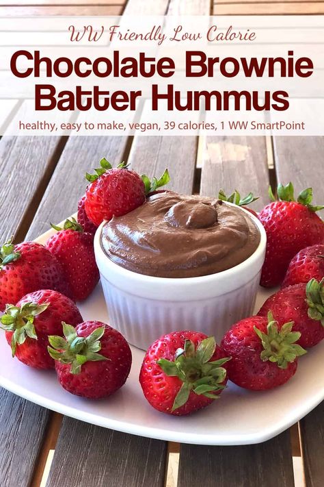 Hummus Chocolate, Blender Hummus, Brownie Batter Hummus, Vegan Chocolate Brownies, Low Calorie Chocolate, Chocolate Hummus, Chocolate Brownie Cake, Dessert Hummus, Easiest Recipes