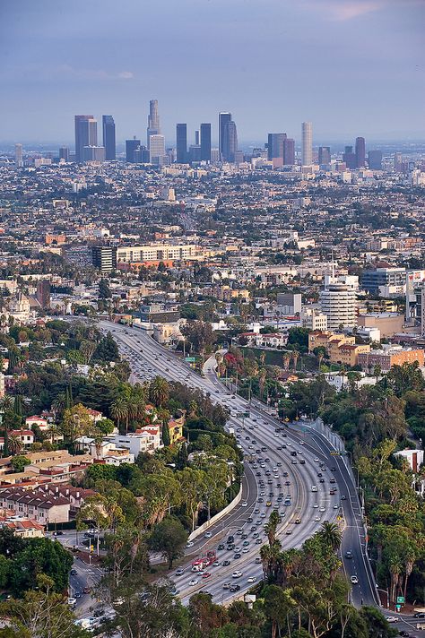 Los Angeles Tall Buildings, California Usa, City Skyline, Aerial View, Los Angeles California, The City, Angeles, California, Travel