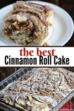 Best Cinnamon Roll Cake, Easy Cinnamon Roll Cake, Cinnamon Roll Cake Recipe, Roll Cake Recipe, Coffee Cake Recipes Easy, Cakes To Make, Homemade Recipes Dessert, Homemade Dessert, Cinnamon Cake