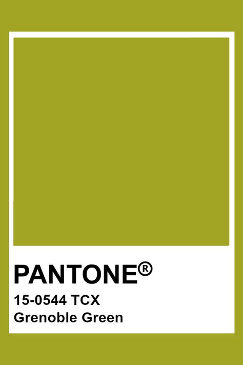 PANTONE 15-0544 TCX Grenoble Green #pantone #color Pantone Tcx Green, Chartreuse Pantone, Chartreuse Paint Color, Pantone Green Colors, Green Pantone, Pantone Tcx, Pantone Green, Yellow Pantone, Pantone Color Chart