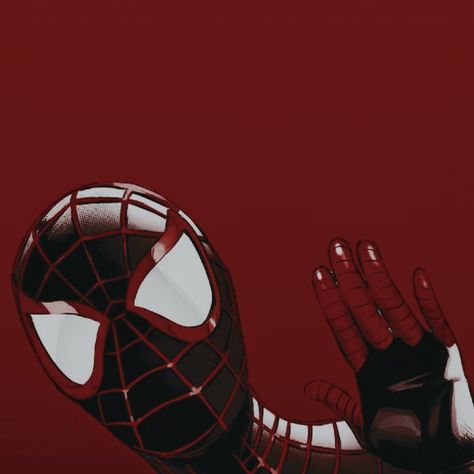 Spiderman Widgets Miles, Spiderman Red Aesthetic Icon, The Amazing Spiderman Widget, Miles Morales Black And Red Wallpaper, Black And Red Spiderman, Miles Morales Widget, Spiderman Widgets, Spiderman App, Aesthetic Spiderman