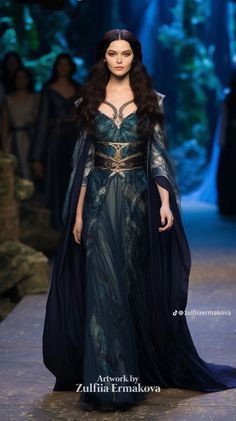 Elven Dress, Black Clothes, Fantasy Dresses, Fantasy Gowns, Medieval Dress, Fantasy Dress, How Old, Feeling Down, In The Ocean