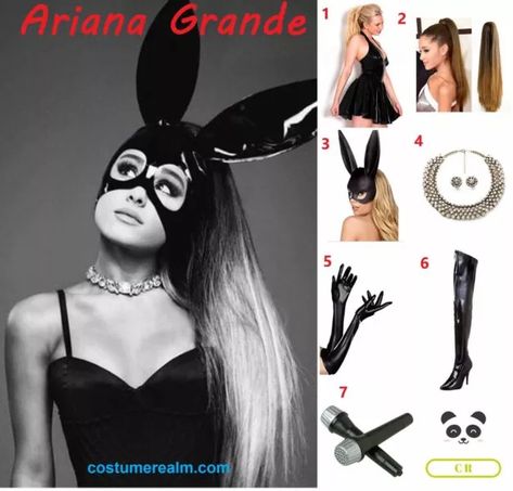 Ariana Grande Costume Arianna Grande Halloween Costume, Halloween Costumes Ariana Grande, Ariana Grande Bunny Costume, Ariana Grande Costume Ideas, Arianna Grande Costume, Ariana Grande Costume Diy, Ariana Grande Halloween Costume Ideas, Ariana Grande Costume Halloween, Ariana Grande Halloween Costume