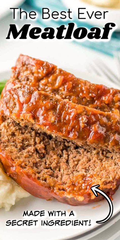 Meatloaf Recipe No Ketchup, Meatloaf Sauce, Best Meatloaf Recipe, Brown Sugar Recipes, Meat Sauce Recipes, Good Meatloaf Recipe, Meat Recipes For Dinner, Best Meatloaf, Meat Appetizers