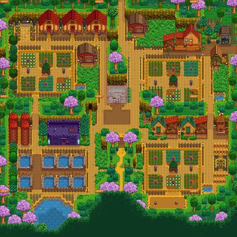 Valley House Design, Stardew Valley House Design, Stardew Valley Farm Design, House Design Layout, Farmhouse Interior Ideas, Stardew Valley House, Stardew Valley Farm, Stardew Farms, Stardew Valley Layout