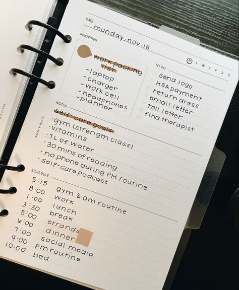 Planner Writing, Planner Setup, Self Care Bullet Journal, Because I Can, Work Planner, Journal Writing Prompts, A5 Planner, Planner Inspiration, Journal Aesthetic