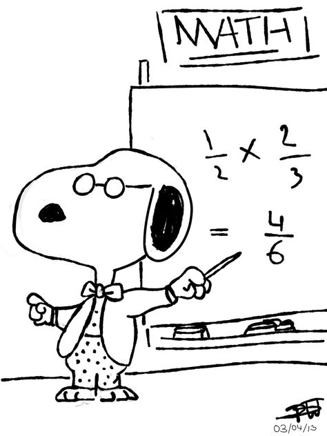 Snoopy School, Math Cartoons, Math Drawing, Snoopy Drawing, Teacher Images, Math Clipart, Math Pages, Teacher Clipart, Stick Figure Drawing