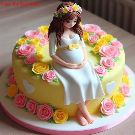 Cake For Pregnant Women, Pregnancy Cake Ideas, Mom To Be Cake, Baby Shower Theme Cake, Pregnancy Cake, Unique Baby Shower Cakes, Pregnant Belly Cakes, Baby Bump Cakes, Bolo Panda