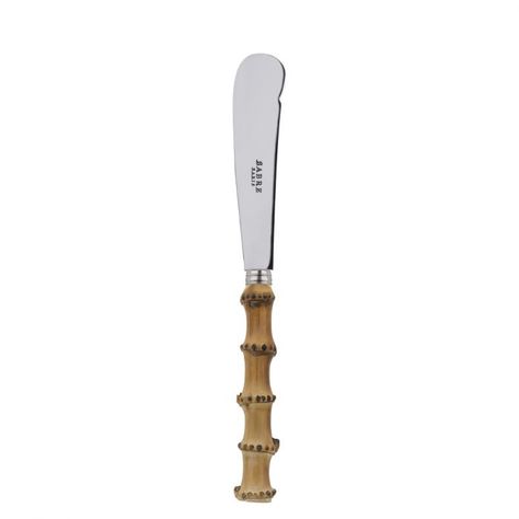 The genuine bamboo handle makes every item unique! As unique as your table… Oyster Fork, Tomato Knife, Kitchen Accesories, Cheese Spreaders, Butter Spreader, Butter Knife, Stainless Steel Flatware, Bread Knife, Acrylic Designs