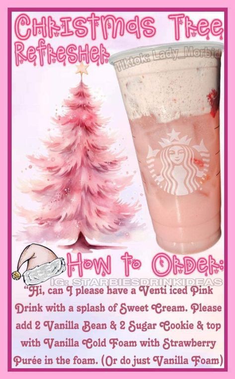 Starbucks Copycat Recipes Drinks, Starbucks Halloween Drinks, Starbucks Drink Menu, Starbucks Holiday Drinks, Christmas Starbucks, Starbucks Secret Menu Recipes, Cold Starbucks Drinks, Secret Starbucks Recipes, Iced Starbucks Drinks